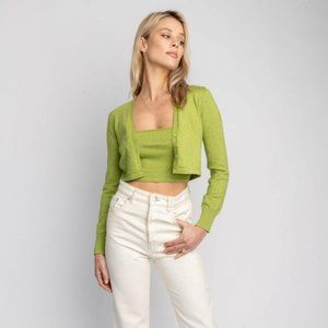 RESA | The Knit Collection: Crop Top in Lime